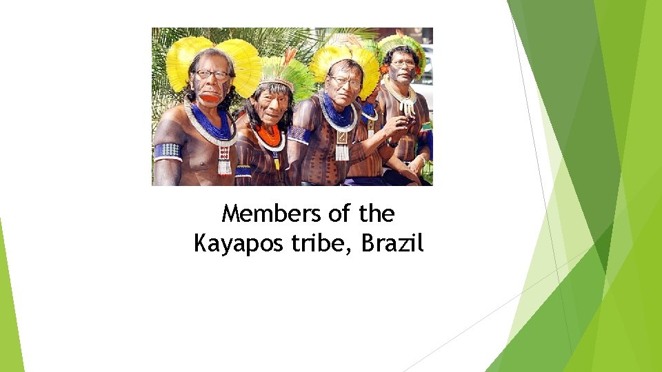 Members of the Kayapos tribe, Brazil 