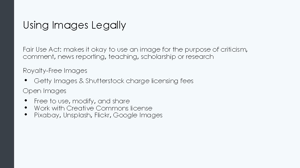 Using Images Legally Fair Use Act: makes it okay to use an image for Using Images Legally Fair Use Act: makes it okay to use an image for