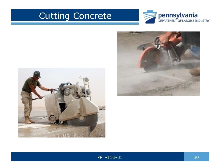 Cutting Concrete PPT-118 -01 30 