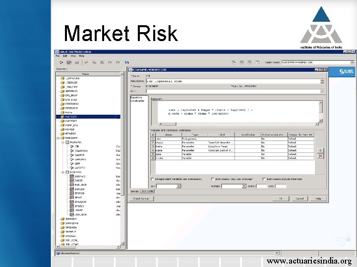 Market Risk www. actuariesindia. org 