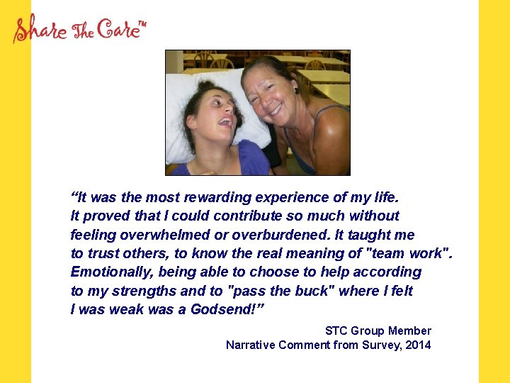 “It was the most rewarding experience of my life. It proved that I could