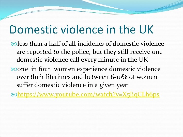 Domestic violence in the UK less than a half of all incidents of domestic