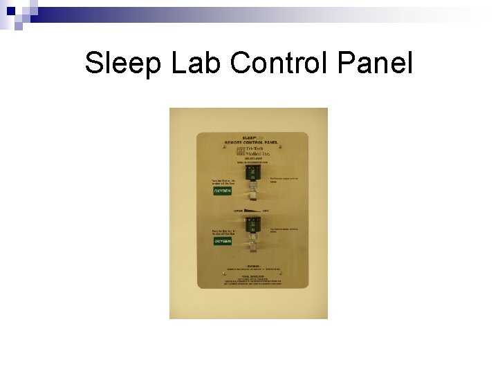 Sleep Lab Control Panel 