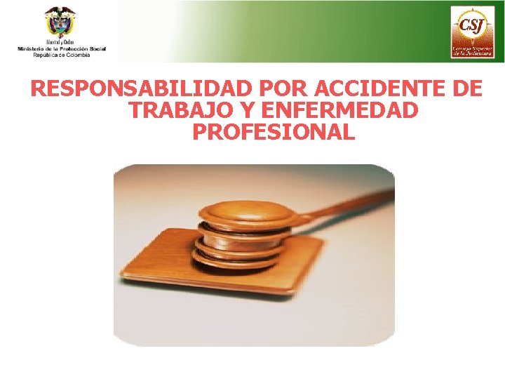 RESPONSABILIDAD POR ACCIDENTE DE TRABAJO Y ENFERMEDAD PROFESIONAL 