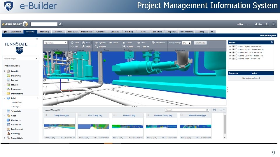 e-Builder Project Management Information System 9 