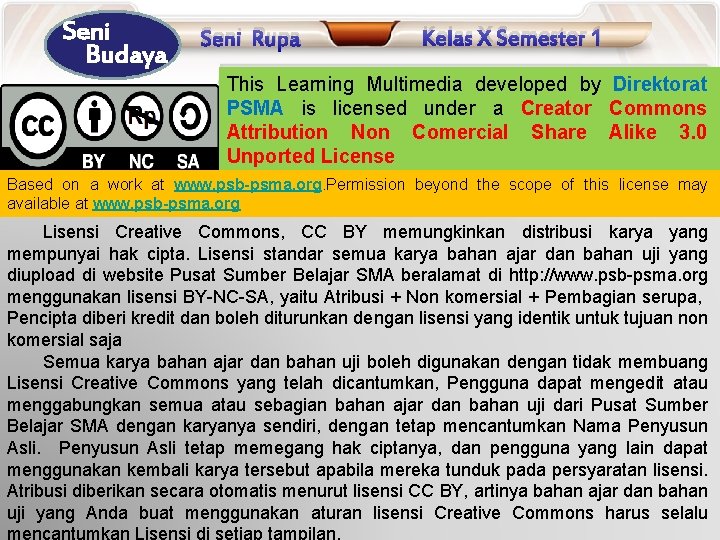 Seni Budaya KI / KD Seni Rupa Kelas X Semester 1 This Learning Multimedia