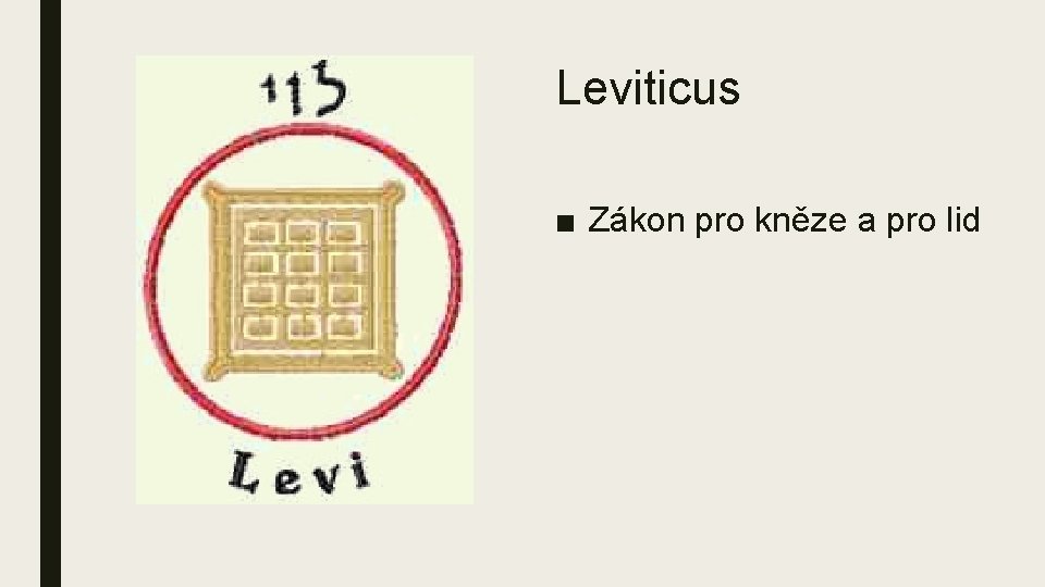 Leviticus ■ Zákon pro kněze a pro lid 