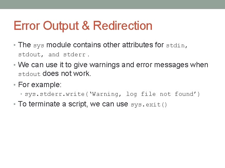 THE STANDARD LIBRARY IN PYTHON PART 1 By