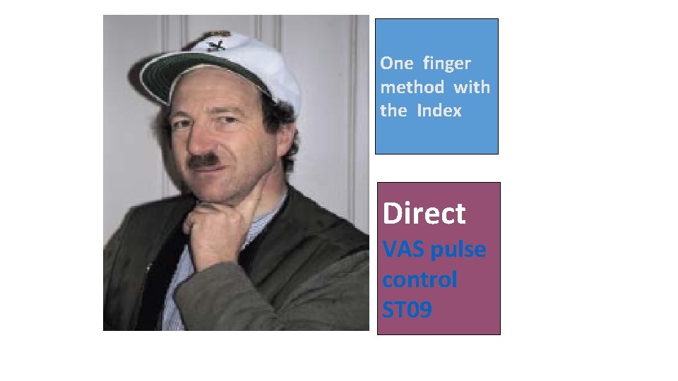 One finger method with the Index Direct VAS pulse control ST 09 