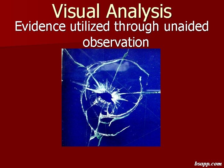Visual Analysis Evidence utilized through unaided observation bsapp. com 
