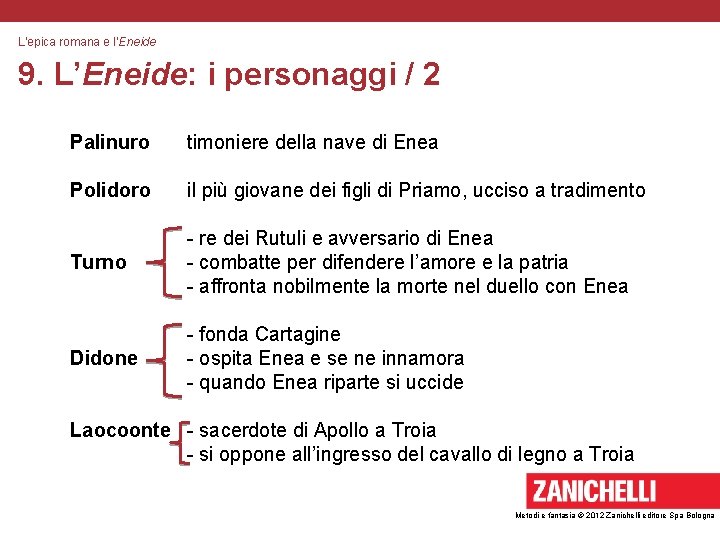 L’epica romana e l’Eneide 9. L’Eneide: i personaggi / 2 Palinuro timoniere della nave