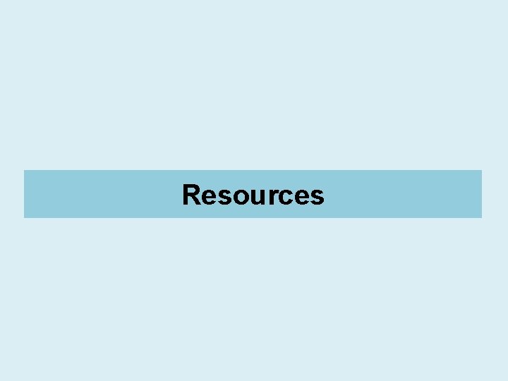 Resources 