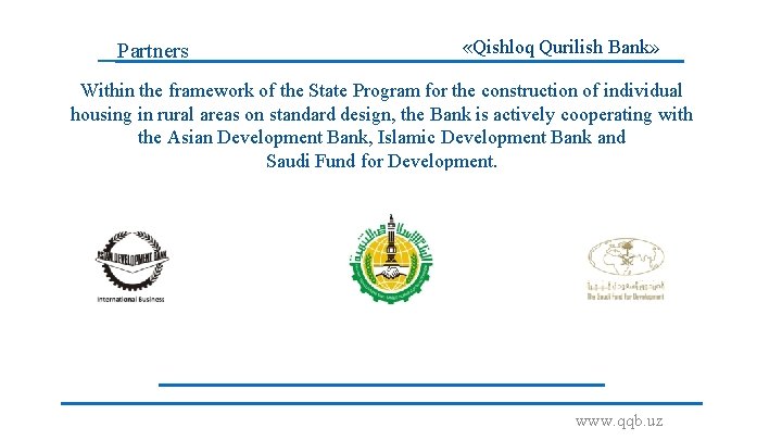 Partners «Qishloq Qurilish Bank» Within the framework of the State Program for the construction