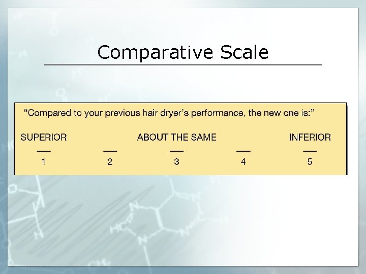 Comparative Scale 