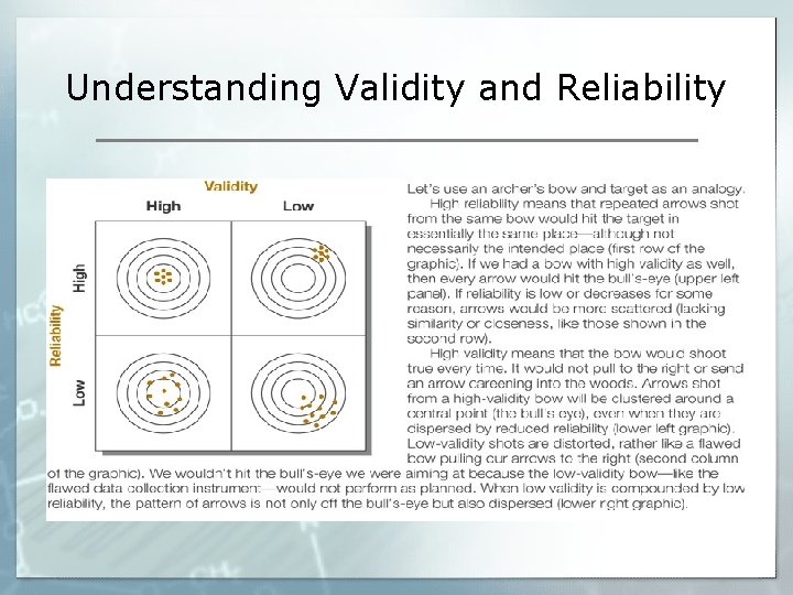 Understanding Validity and Reliability 