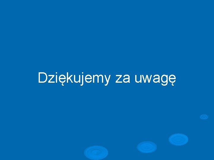 Dziękujemy za uwagę 