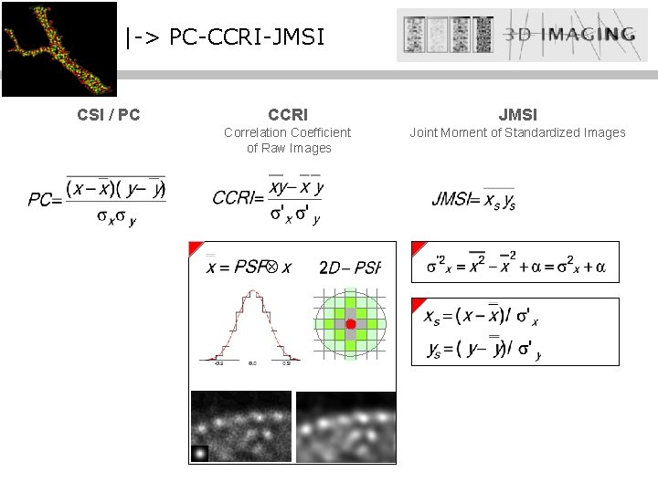 |-> PC-CCRI-JMSI CSI / PC CCRI JMSI Correlation Coefficient of Raw Images Joint Moment