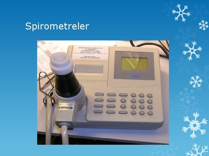 Spirometreler 