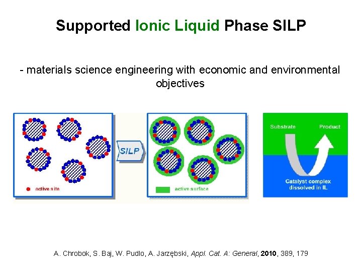 Supported Ionic Liquid Phase SILP - materials science engineering with economic and environmental objectives