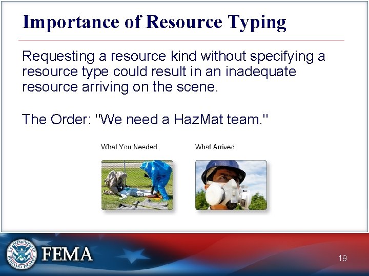Importance of Resource Typing Requesting a resource kind without specifying a resource type could