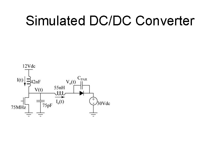 Simulated DC/DC Converter 