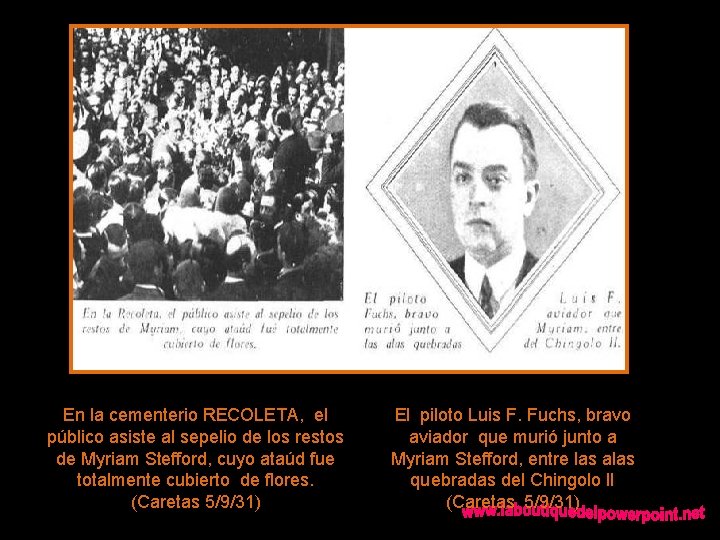 En la cementerio RECOLETA, el público asiste al sepelio de los restos de Myriam