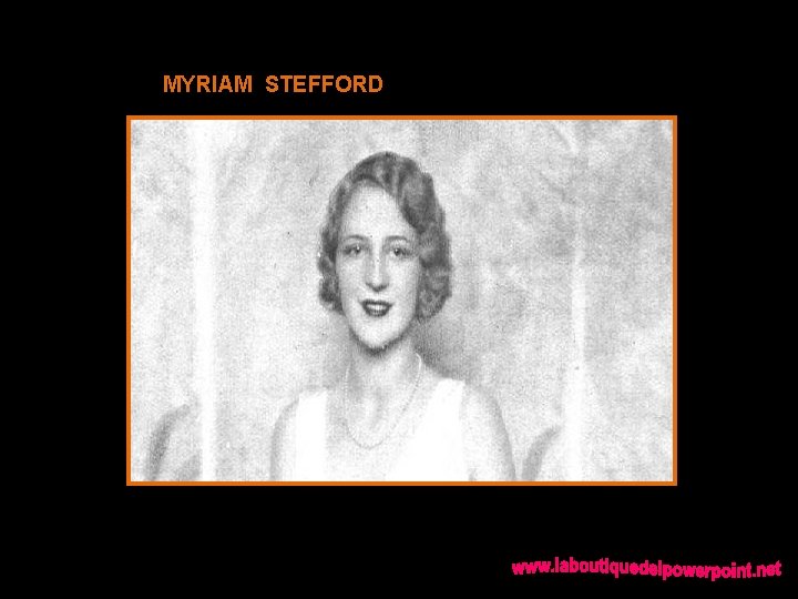 MYRIAM STEFFORD 