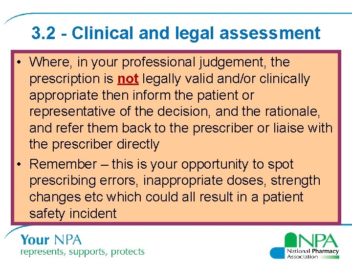 3. 2 - Clinical and legal assessment • Where, in your professional judgement, the 3. 2 - Clinical and legal assessment • Where, in your professional judgement, the