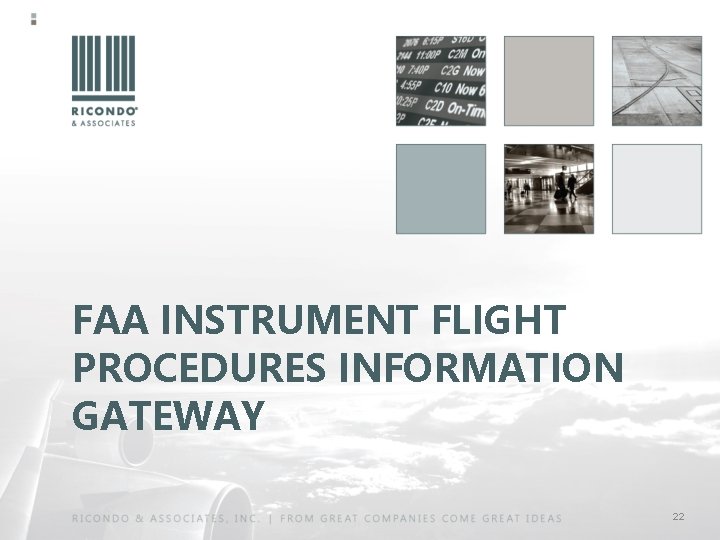 FAA INSTRUMENT FLIGHT PROCEDURES INFORMATION GATEWAY 22 