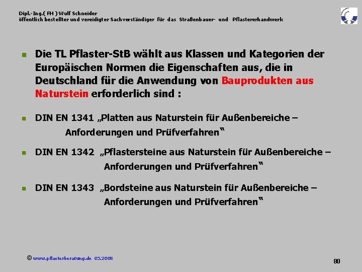 Dipl. -Ing. ( FH ) Wulf Schneider öffentlich bestellter und vereidigter Sachverständiger für das