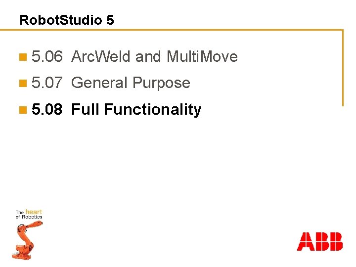 Robot. Studio 5 n 5. 06 Arc. Weld and Multi. Move n 5. 07