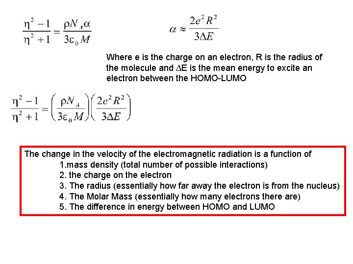 Where e is the charge on an electron, R is the radius of the