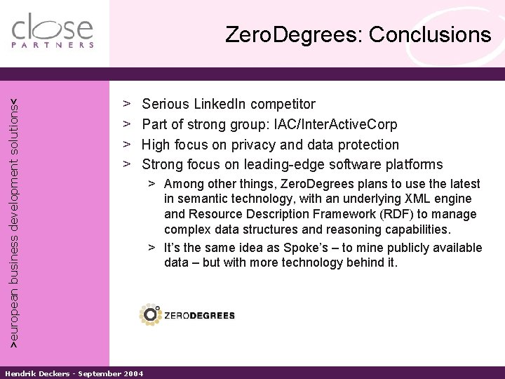 >european business development solutions< Zero. Degrees: Conclusions > > Serious Linked. In competitor Part