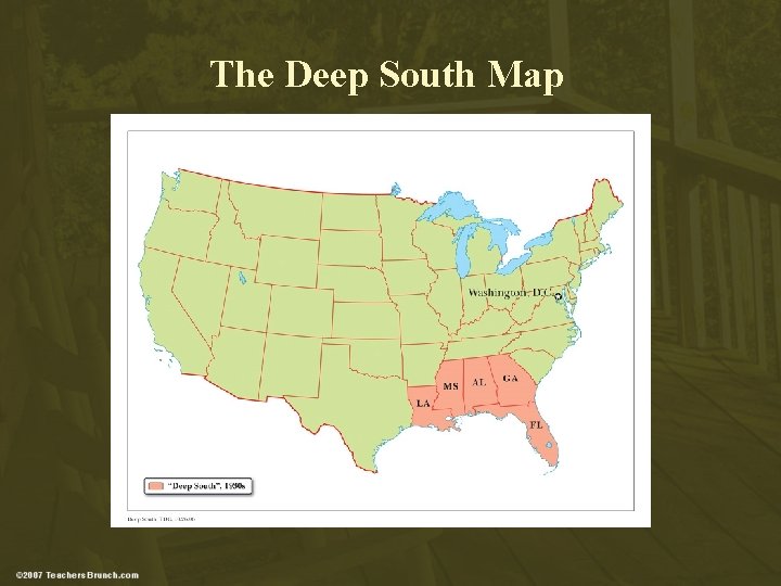 The Deep South Map 