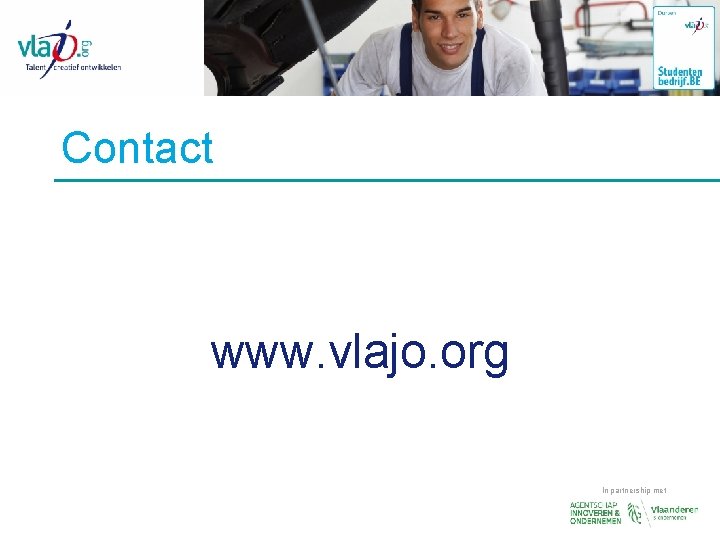 Contact www. vlajo. org In partnership met 