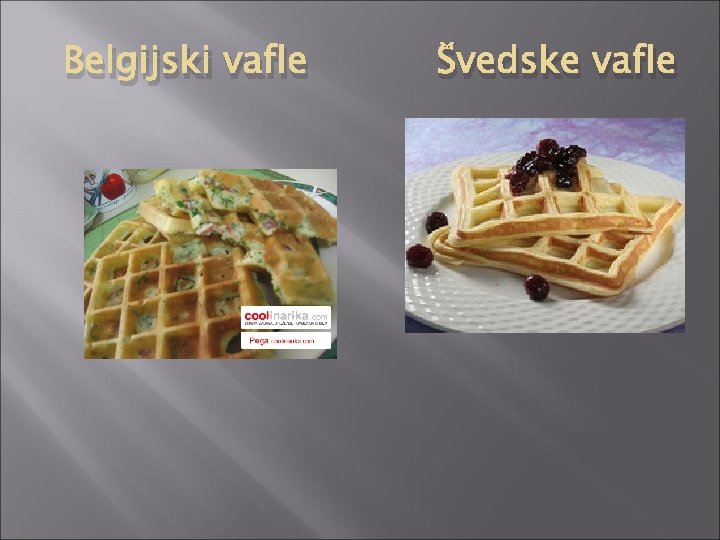 Belgijski vafle Švedske vafle 