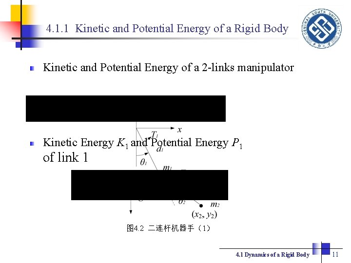 4. 1. 1 Kinetic and Potential Energy of a Rigid Body Kinetic and Potential