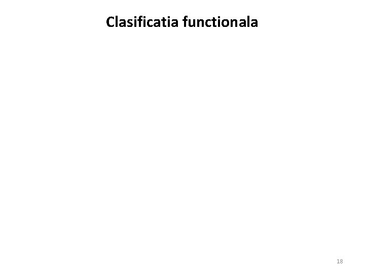 Clasificatia functionala 18 