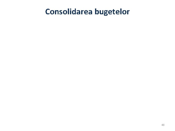 Consolidarea bugetelor 48 