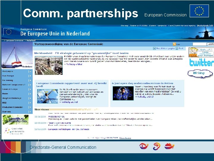 Comm. partnerships Directorate-General Communication European Commission 