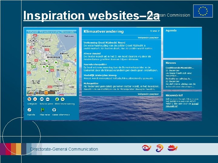 Inspiration websites– 2 a European Commission Directorate-General Communication 