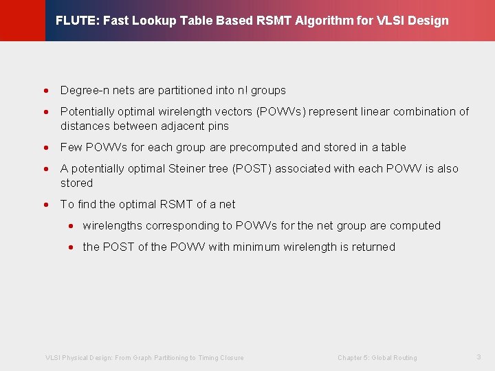 © KLMH FLUTE: Fast Lookup Table Based RSMT Algorithm for VLSI Design · Degree-n © KLMH FLUTE: Fast Lookup Table Based RSMT Algorithm for VLSI Design · Degree-n