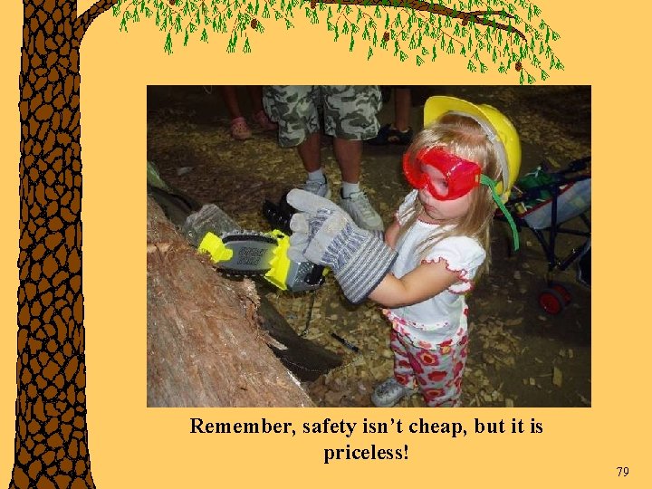 Remember, safety isn’t cheap, but it is priceless! 79 