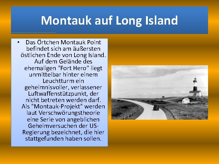 Montauk auf Long Island • Das Örtchen Montauk Point befindet sich am äußersten östlichen