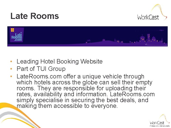 Late Rooms • Leading Hotel Booking Website • Part of TUI Group • Late.