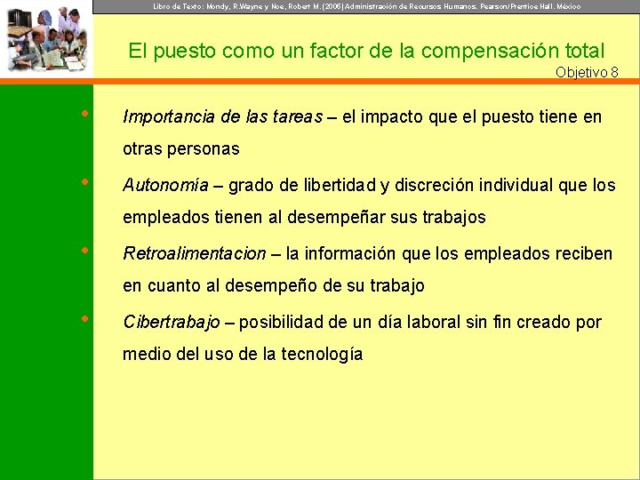 Libro de Texto: Mondy, R. Wayne y Noe, Robert M. (2005) Administración de Recursos