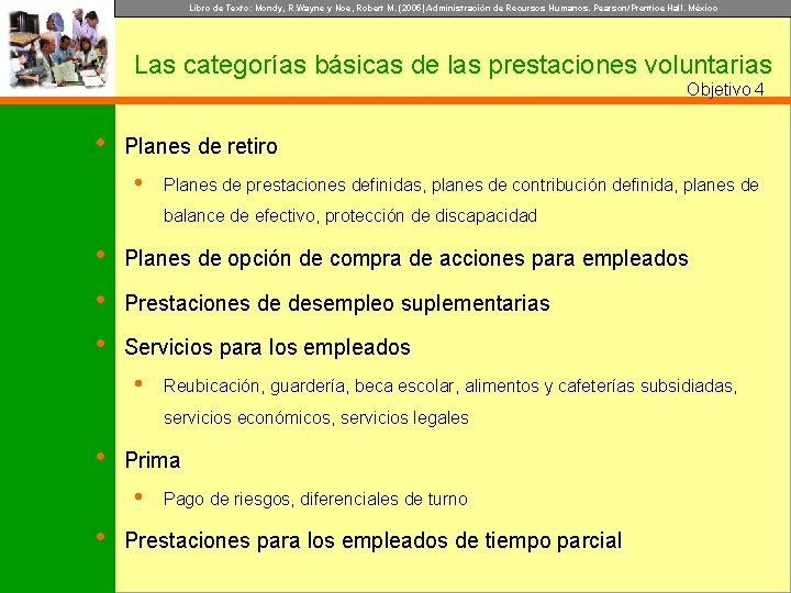 Libro de Texto: Mondy, R. Wayne y Noe, Robert M. (2005) Administración de Recursos