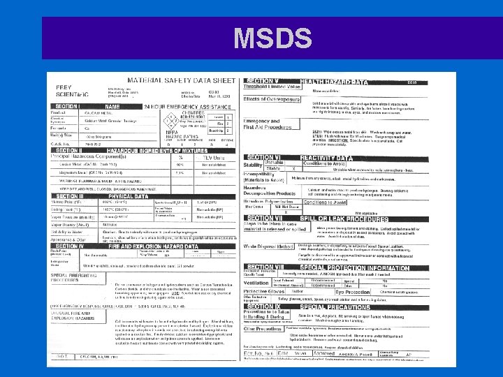 MSDS 