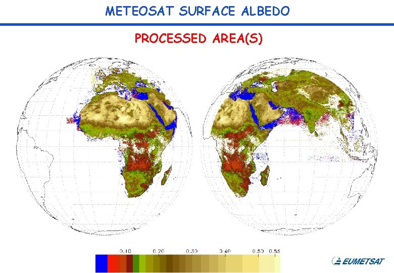 METEOSAT SURFACE ALBEDO PROCESSED AREA(S) 