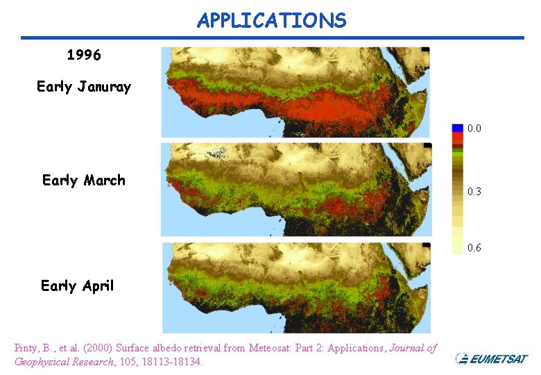 APPLICATIONS 1996 Early Januray 0. 0 Early March 0. 3 0. 6 Early April